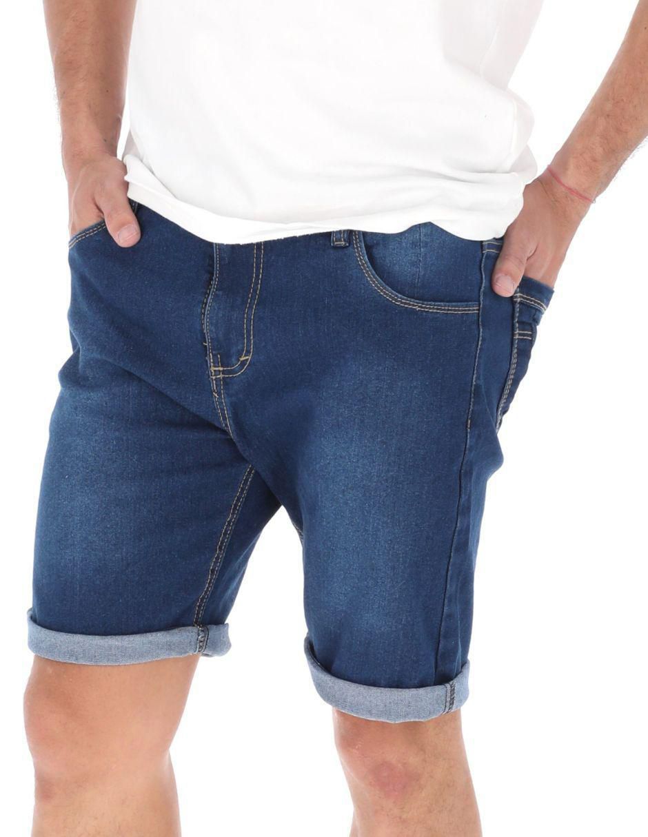 Bermuda Lombard de mezclilla para hombre 7