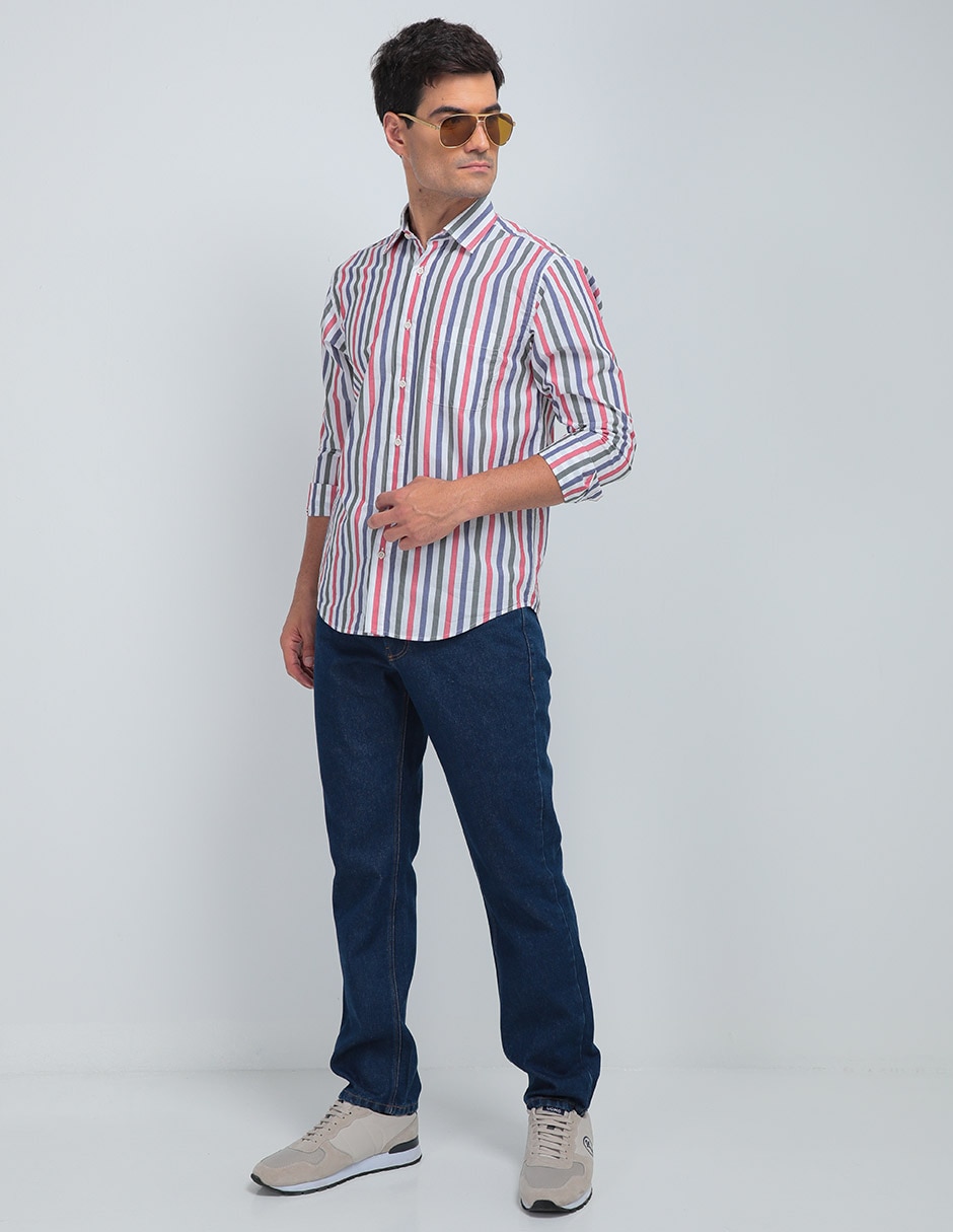 Jeans slim Regent Street lavado claro para hombre