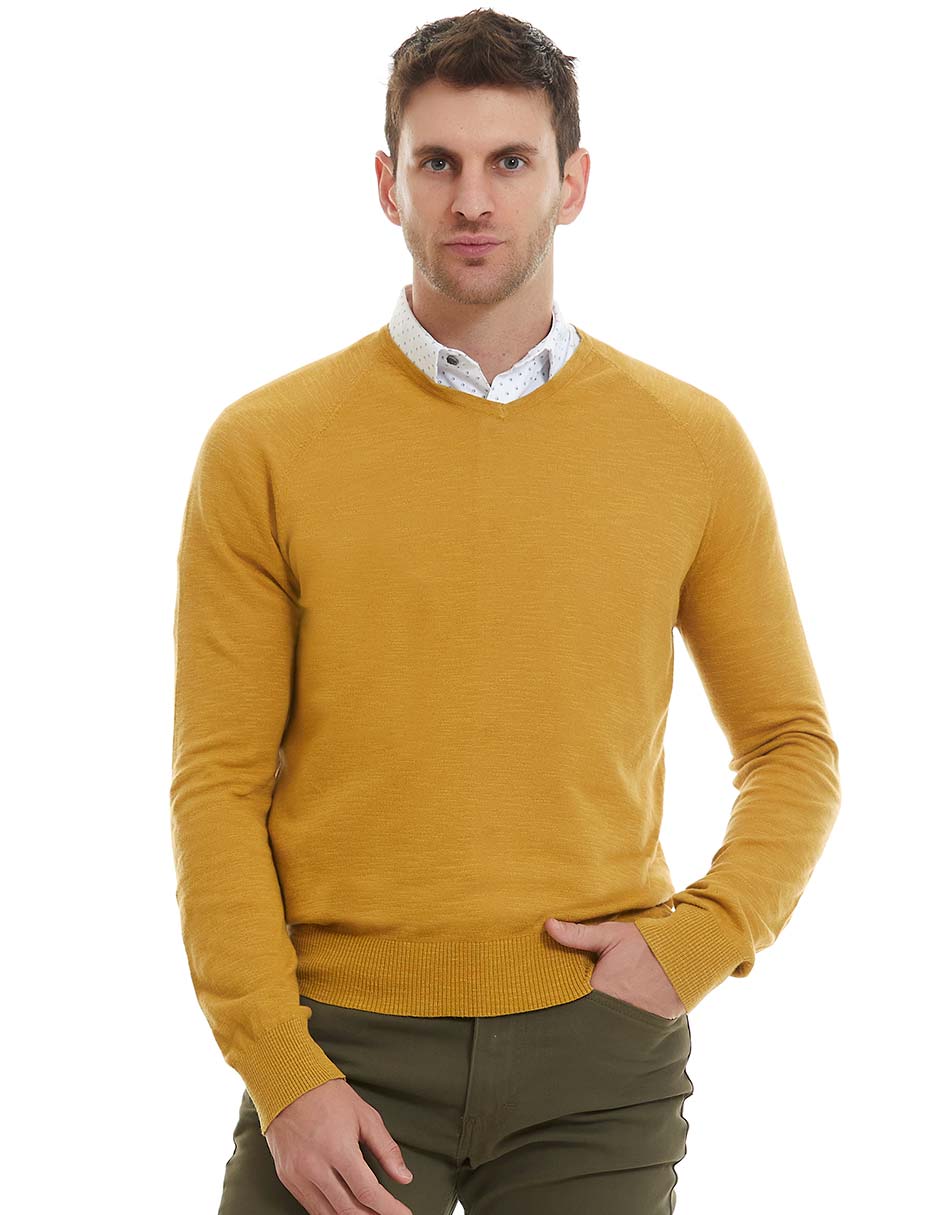 Sueter cuello V para hombre Sueter cuello V para hombre
