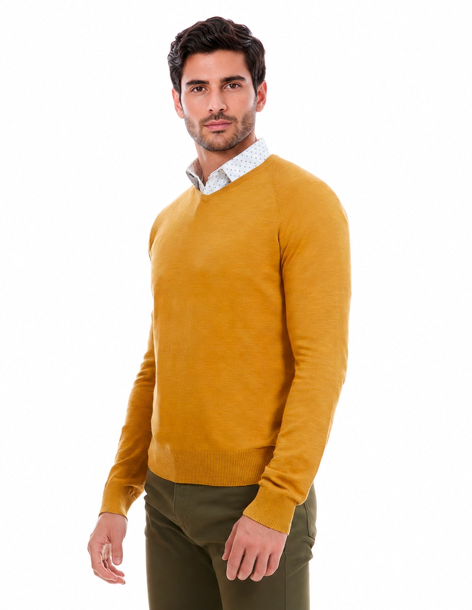 Sueter Vittorio Forti cuello V para hombre