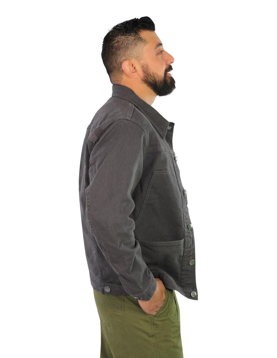 Chamarra casual de mezclilla con bolsillos para hombre 5
