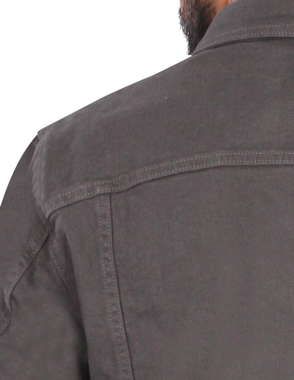 Chamarra casual de mezclilla con bolsillos para hombre 6