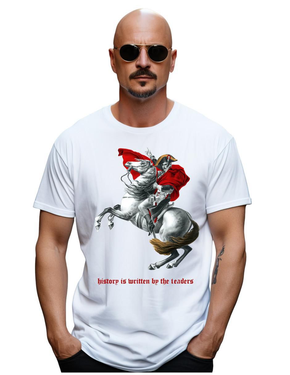 Playera Napoleón Bonaparte Caballo cuello redondo para hombre Playera Napoleón Bonaparte Caballo cuello redondo para hombre