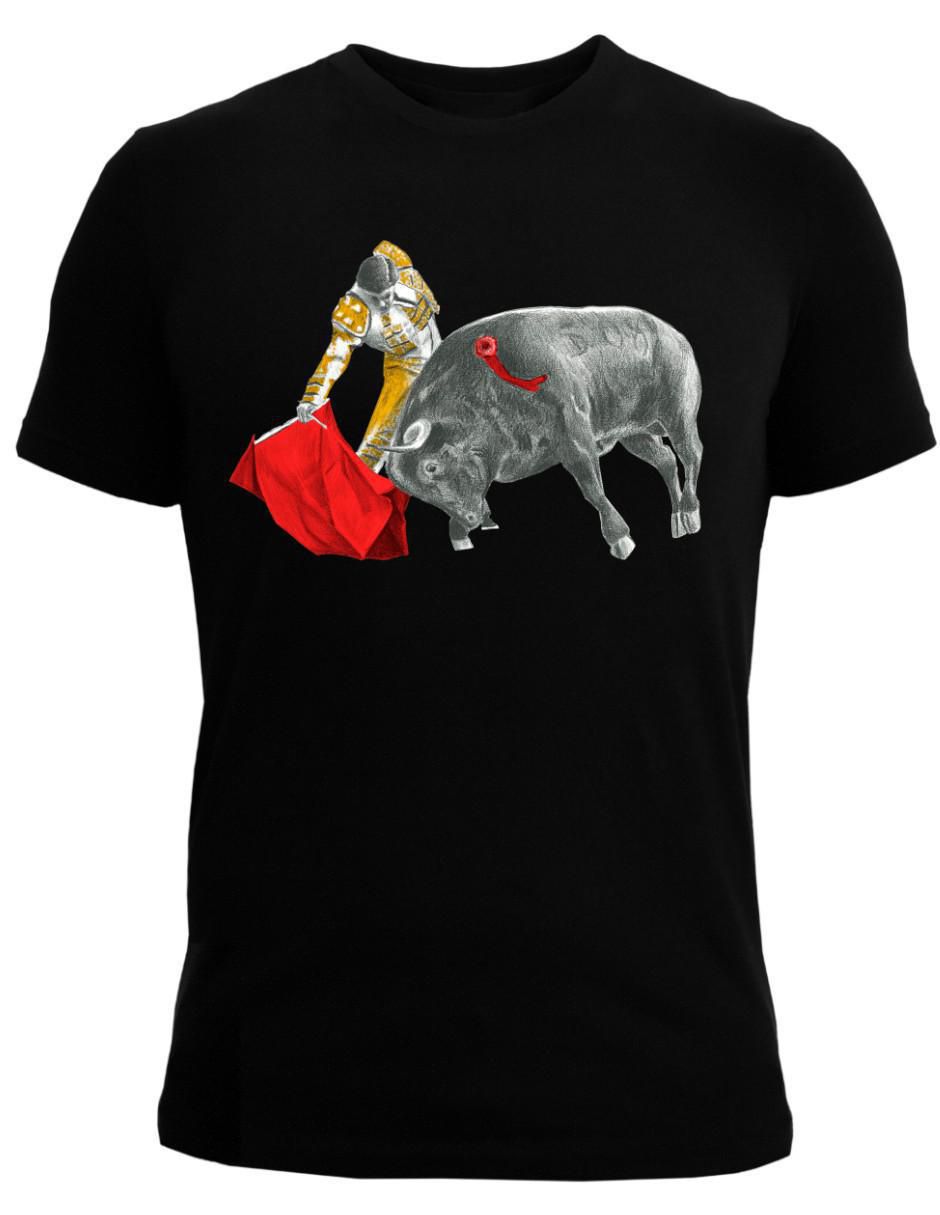 Playera Marëvnyk Fiesta Brava Torero Derechazo cuello redondo para hombre