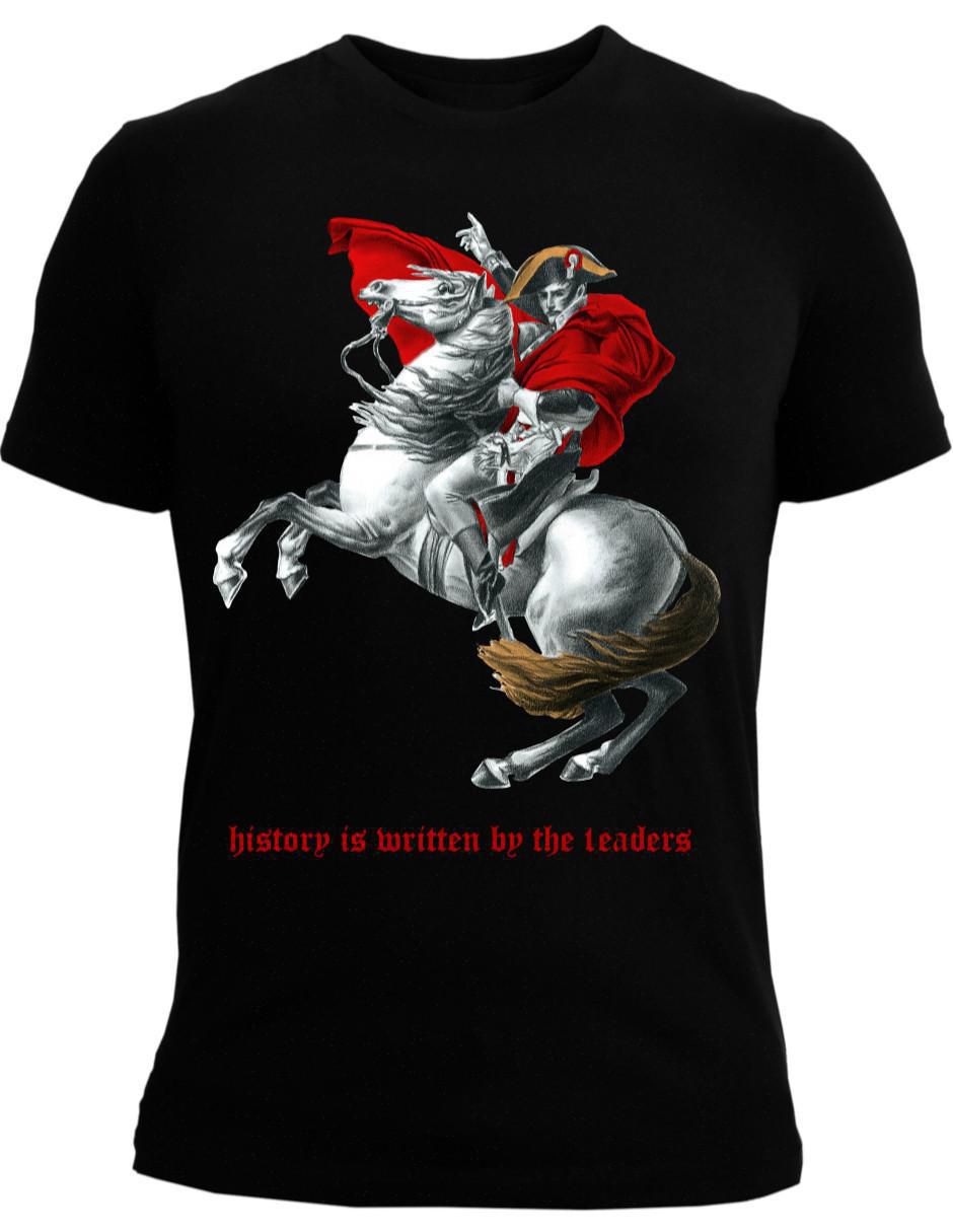 Playera Napoleón Bonaparte Caballo cuello redondo para hombre 3