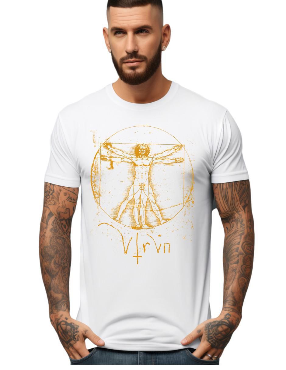 Playera Complexión Atlética Vitruvian cuello redondo para hombre Playera Complexión Atlética Vitruvian cuello redondo para hombre