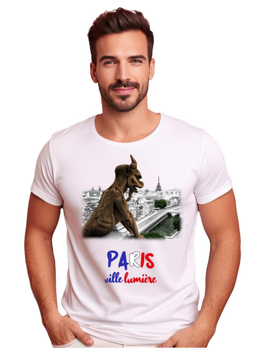 Playera París cuello redondo para hombre Playera París cuello redondo para hombre