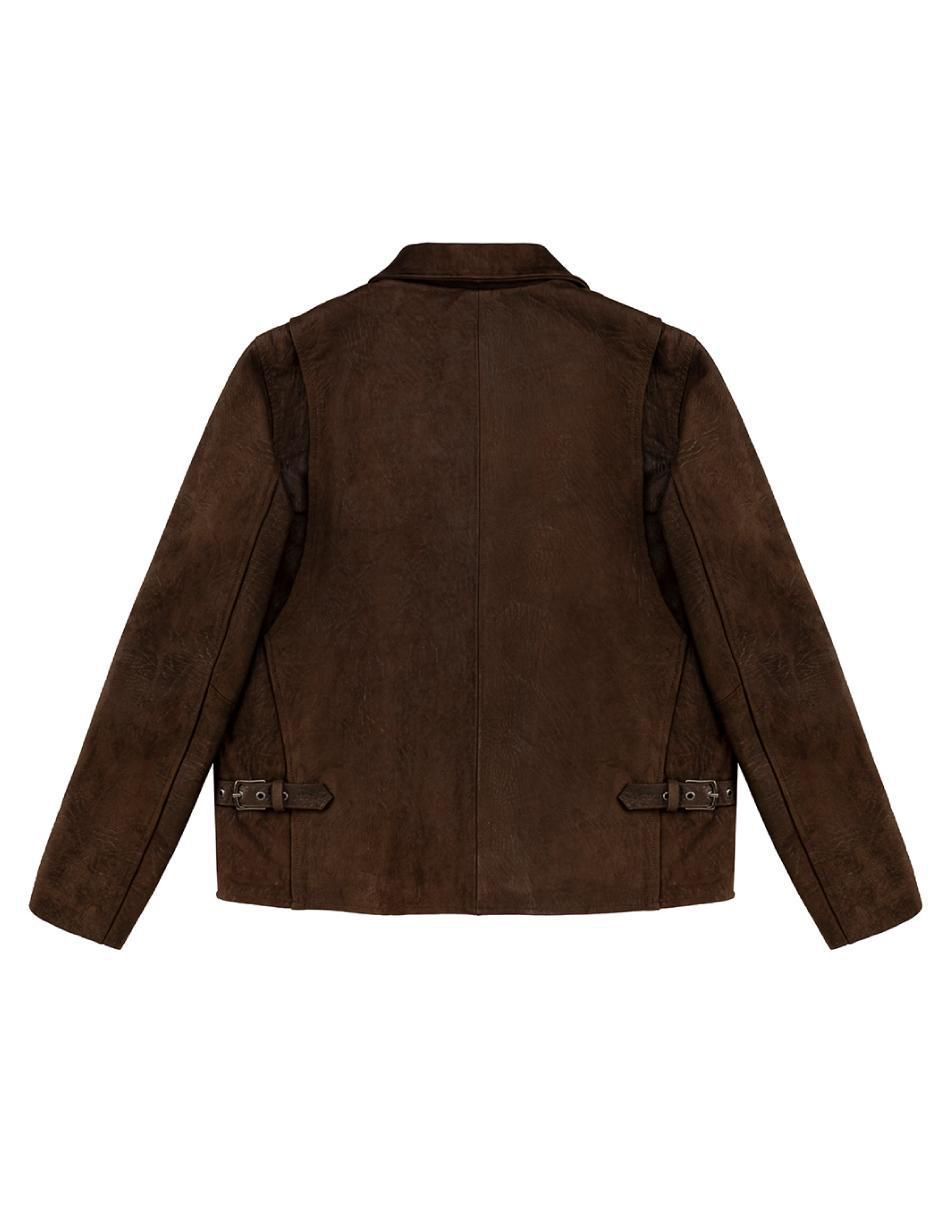 Chamarra casual de piel para hombre 3