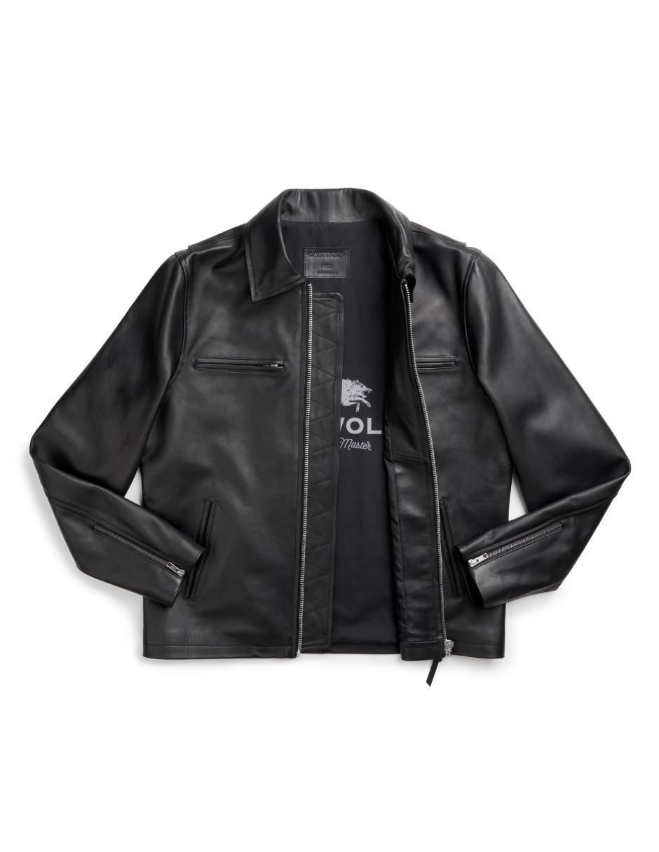 Chamarra casual impermeable de piel para hombre 5