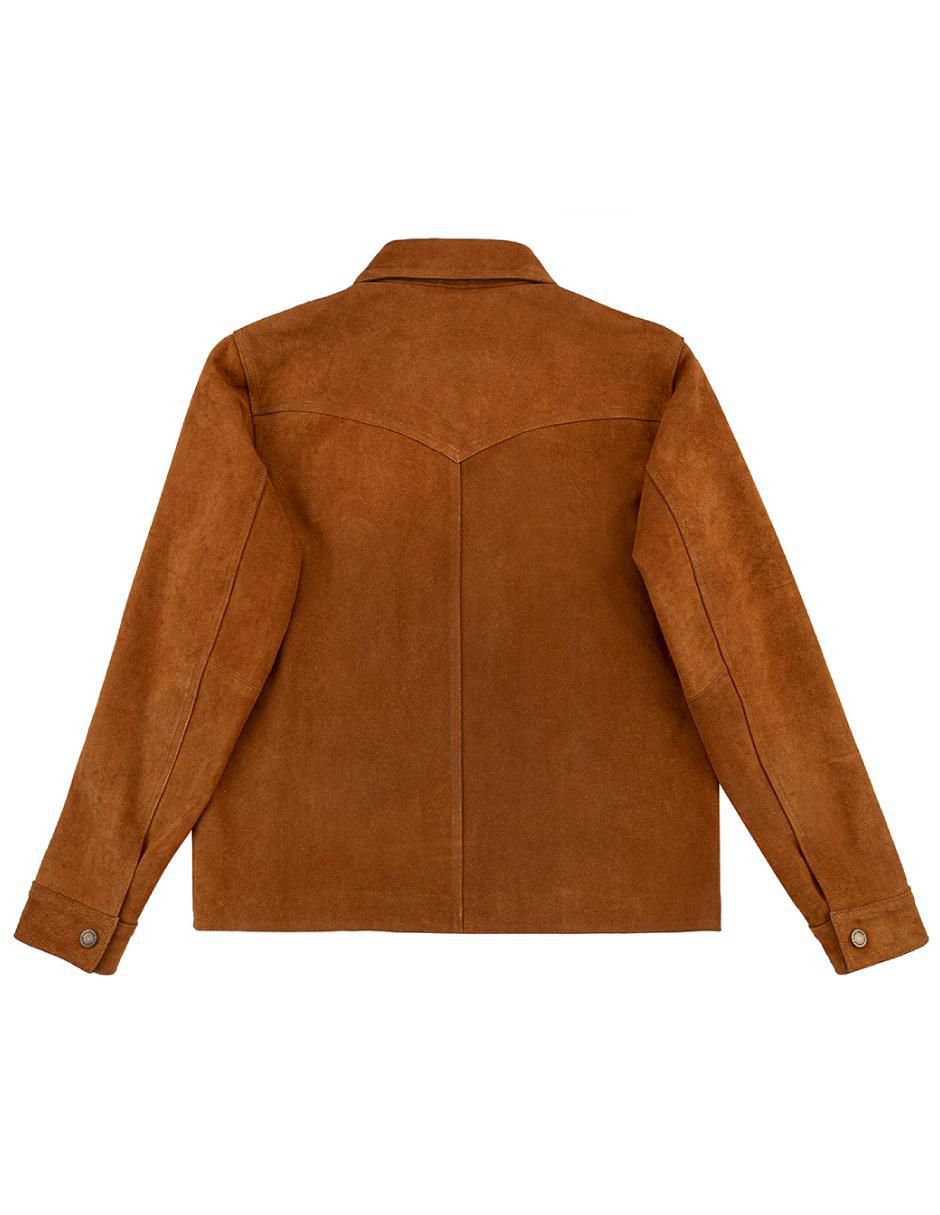 Chamarra casual impermeable de piel para hombre 2