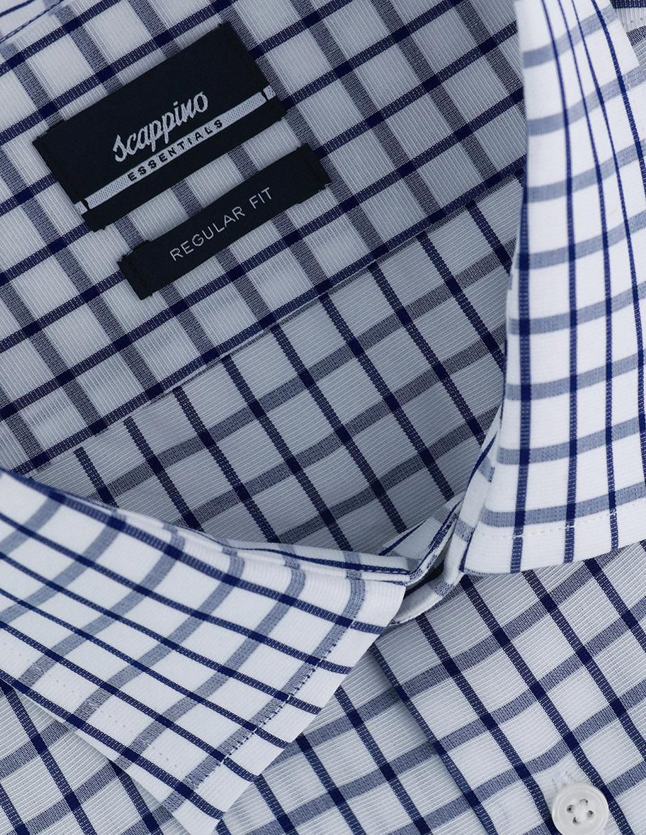 Camisa formal de algodón manga larga para hombre