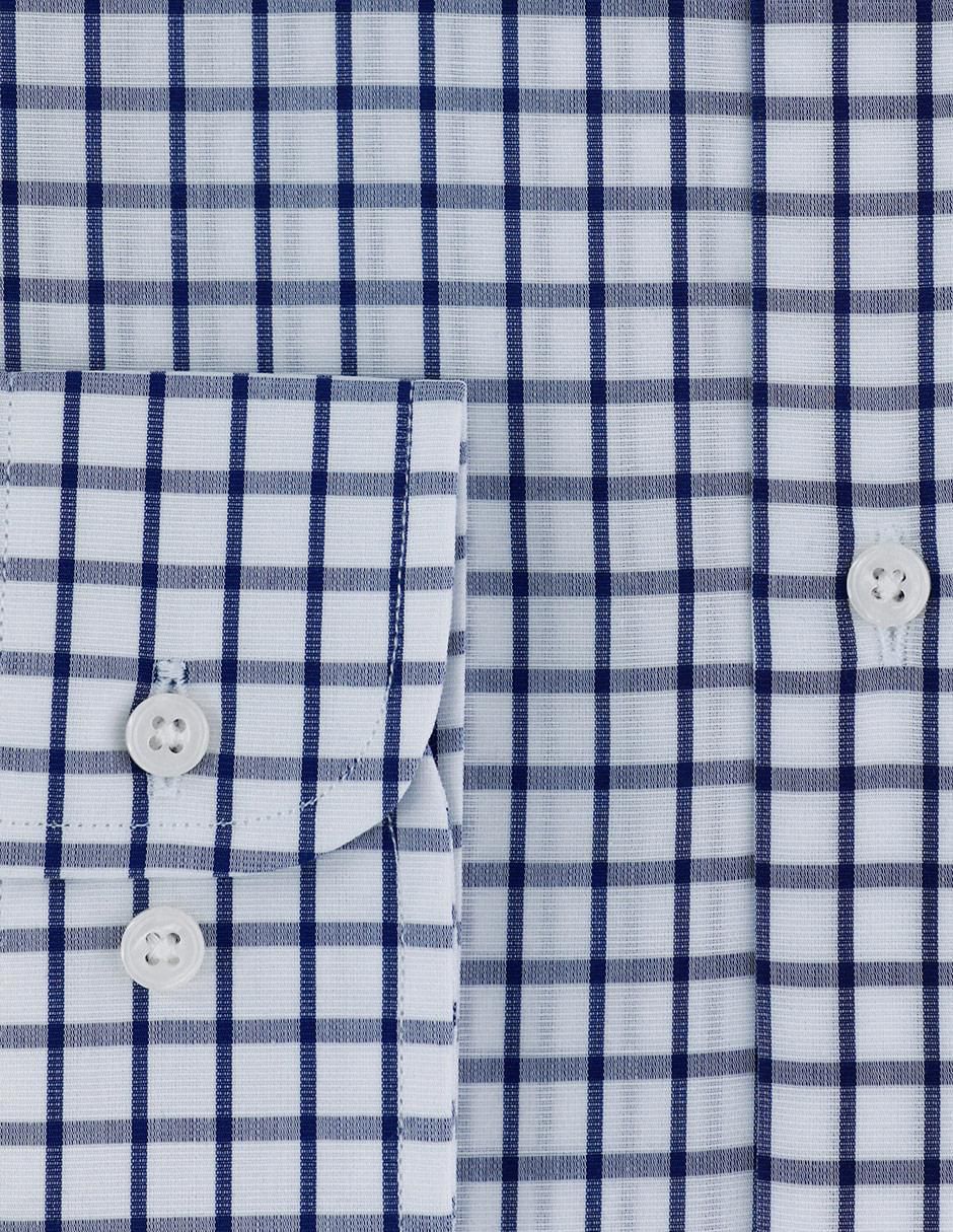 Camisa formal de algodón manga larga para hombre