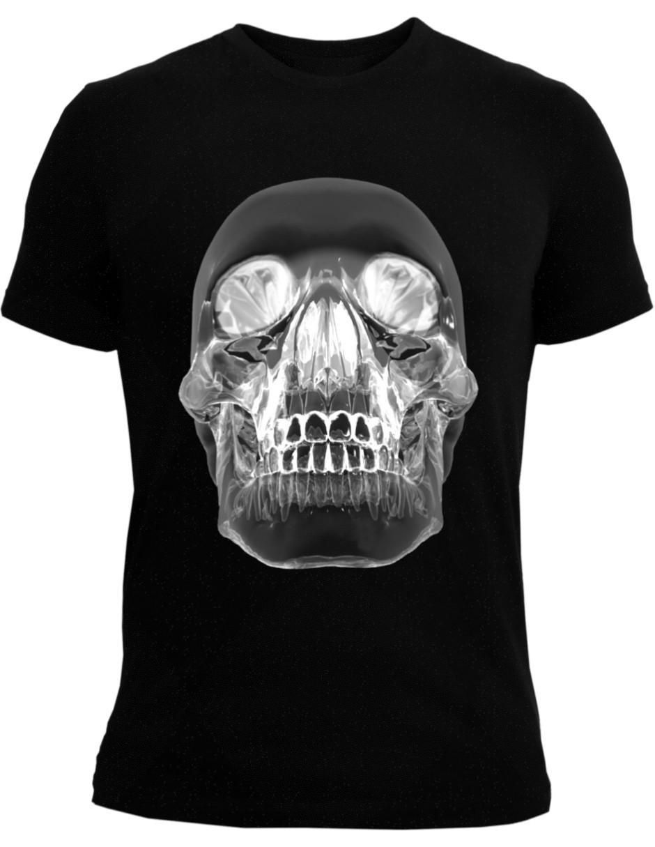 Playera Calavera de Cristal cuello redondo para hombre 2