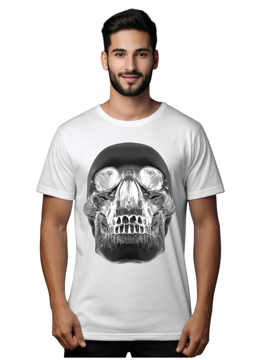 Playera Calavera de Cristal cuello redondo para hombre Playera Calavera de Cristal cuello redondo para hombre