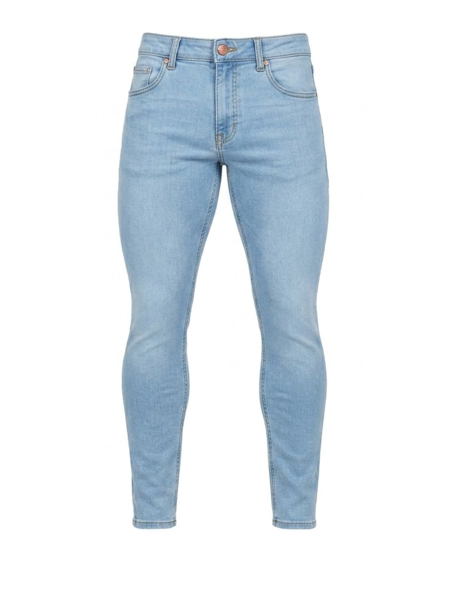 Jeans skinny deslavado para hombre 5