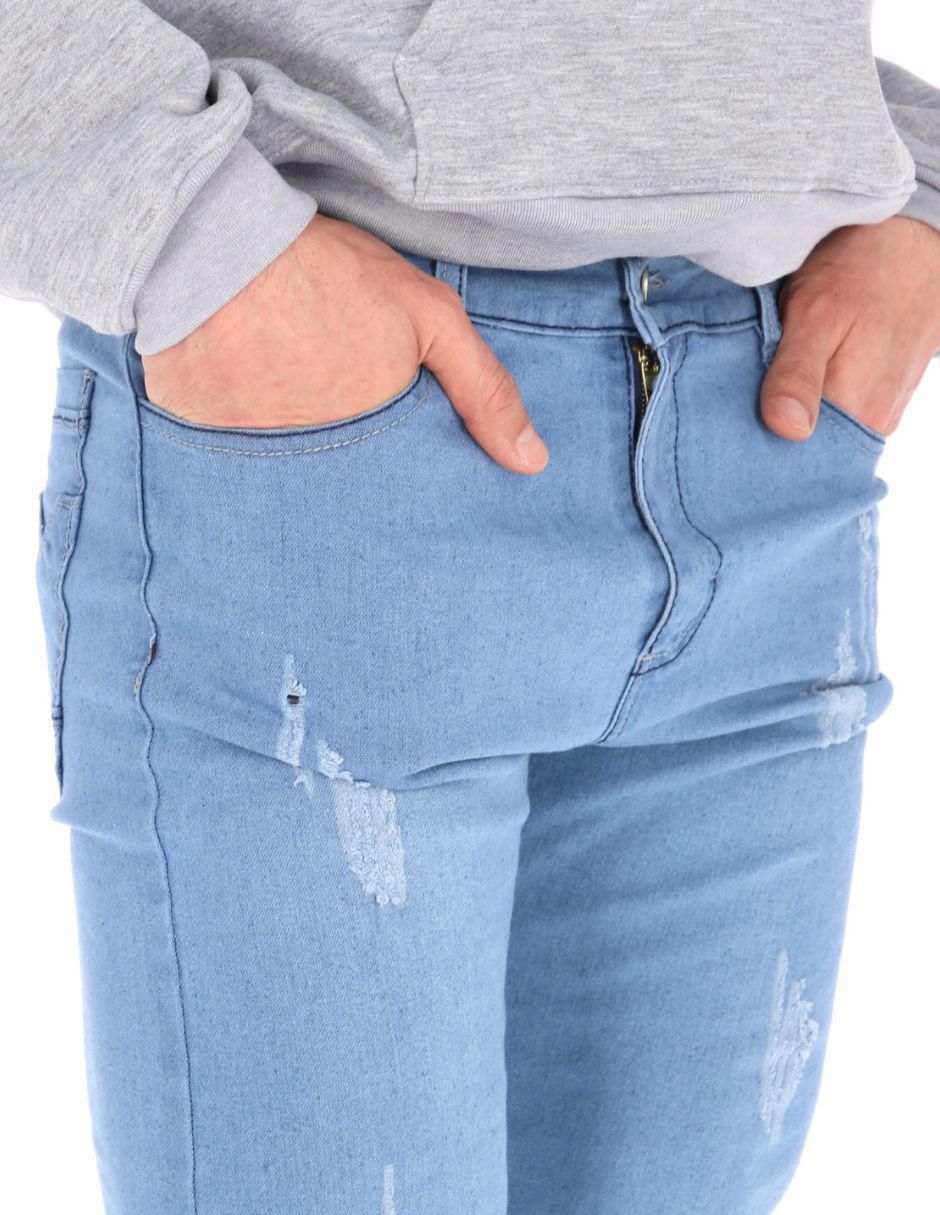 Jeans skinny Chb Chili Beans Clothing Co. lavado claro para hombre