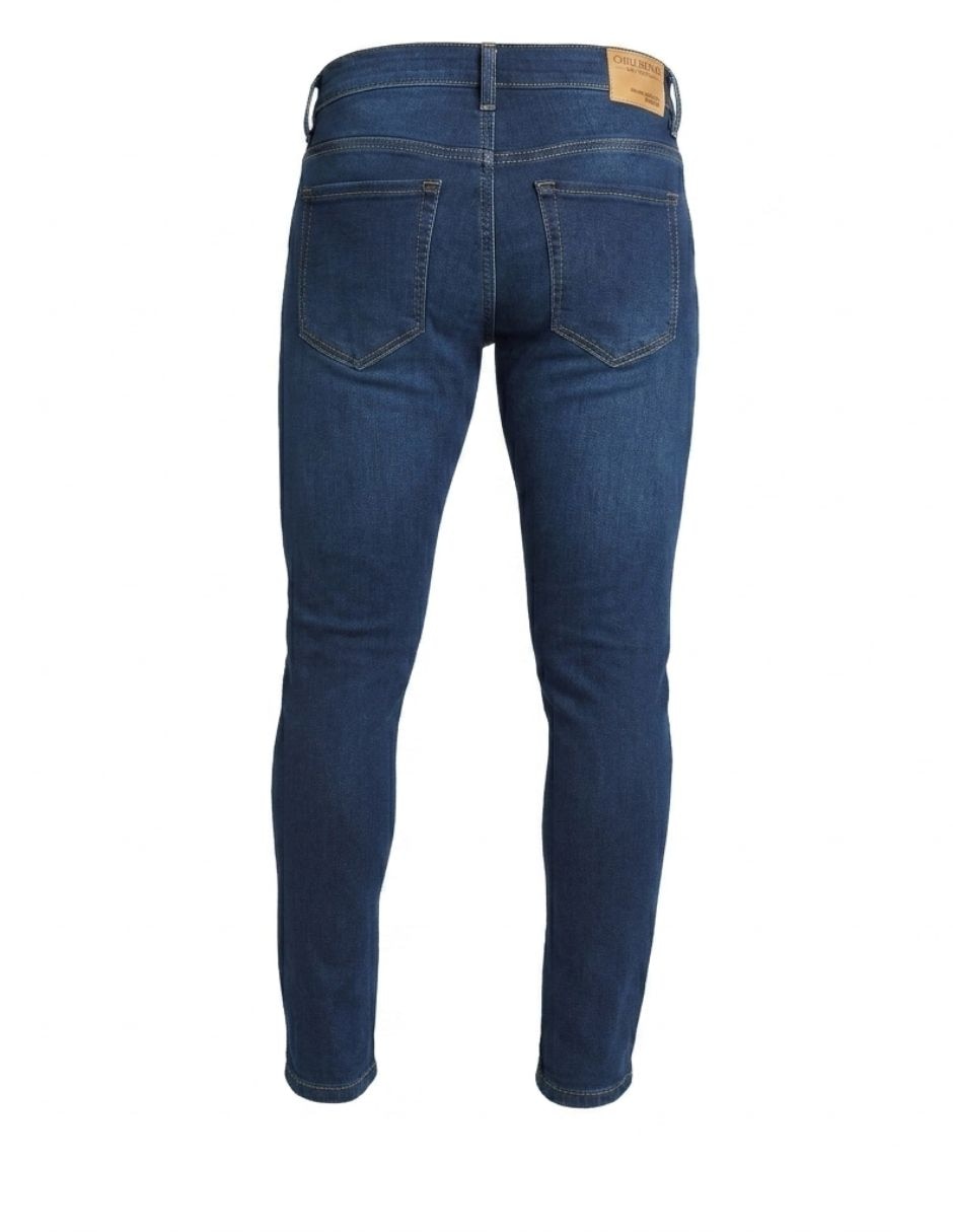 Jeans skinny deslavado para hombre 3