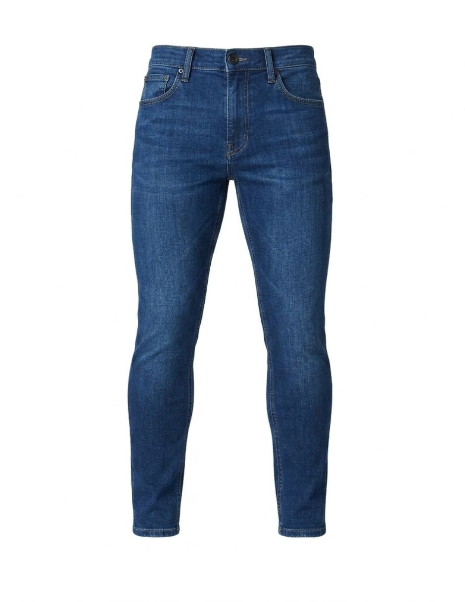 Jeans skinny deslavado para hombre 6