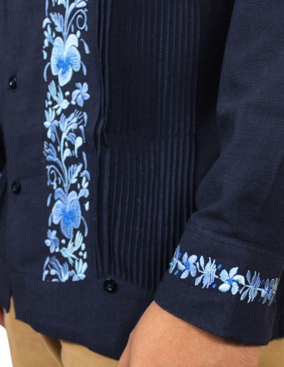 Guayabera manga larga para hombre