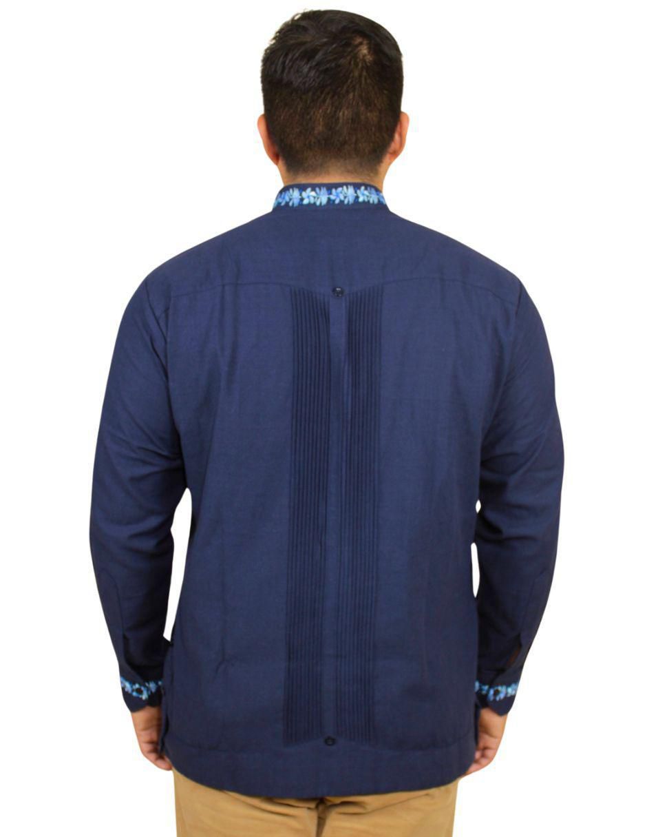 Guayabera manga larga para hombre