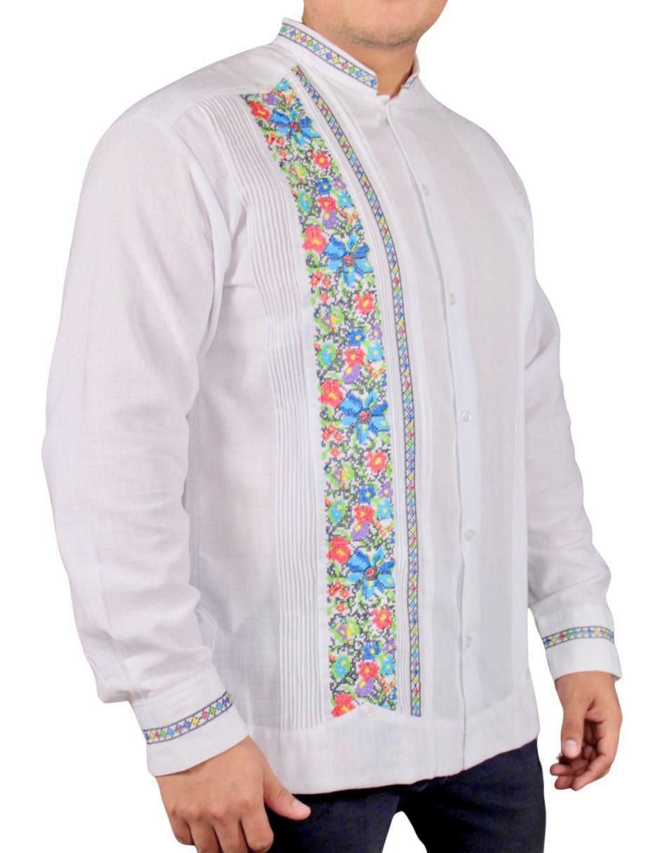 Guayabera manga larga para hombre