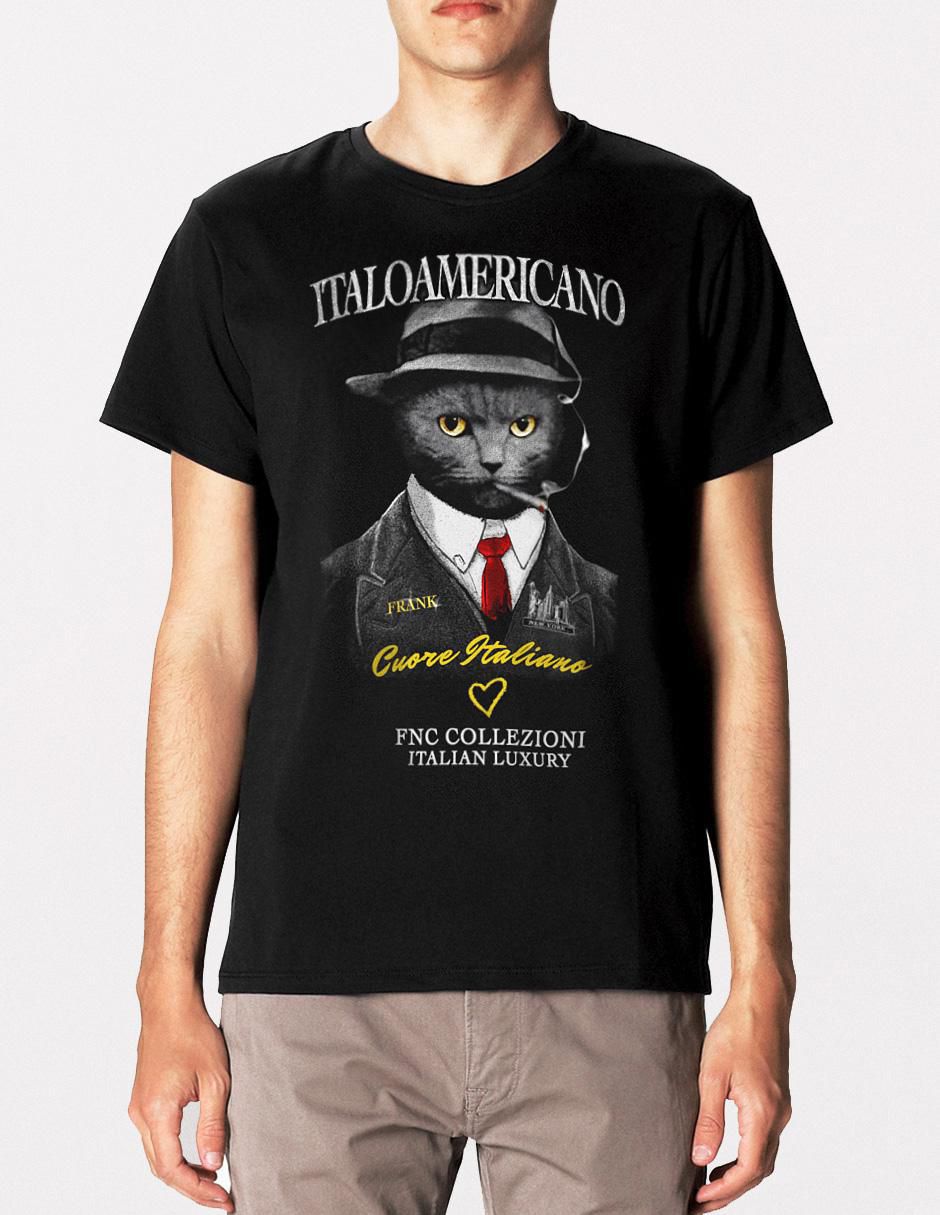 Playera Italoamericano cuello redondo para hombre Playera Italoamericano cuello redondo para hombre