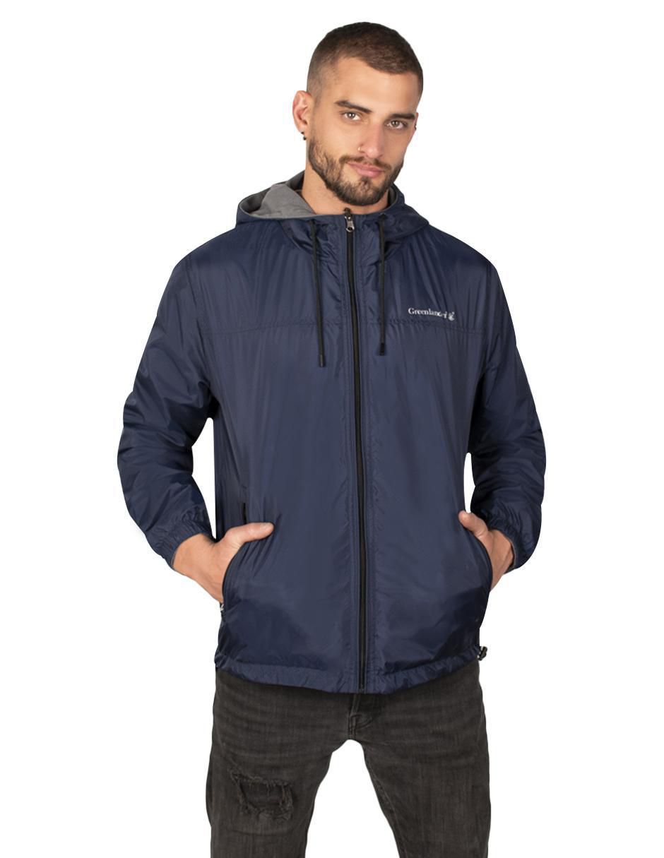 Chamarra casual impermeable capucha desmontable para hombre Chamarra casual impermeable capucha desmontable para hombre