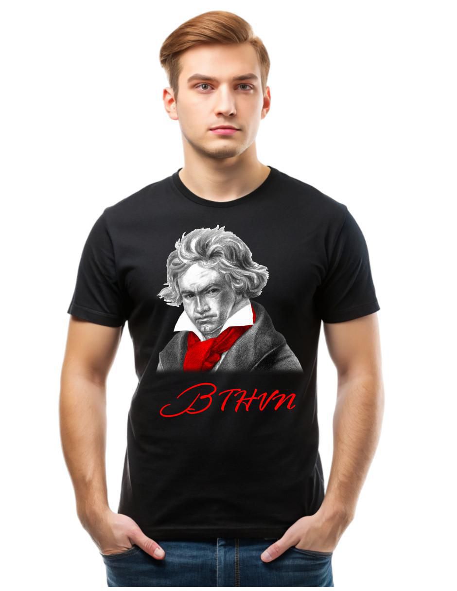 Playera Ludwig Van Beethoven cuello redondo para hombre 1