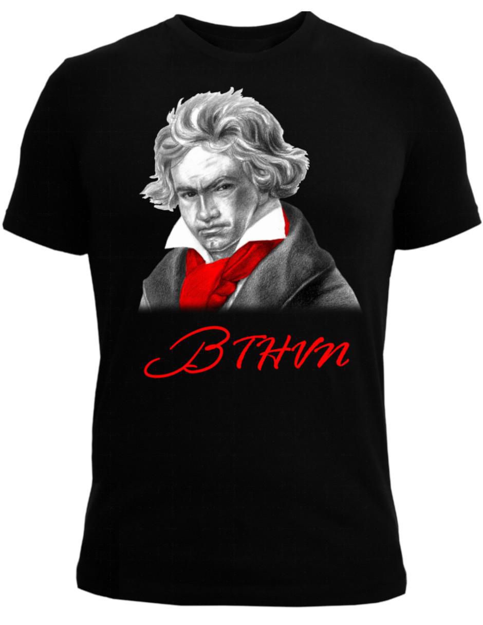Playera Ludwig Van Beethoven cuello redondo para hombre 3