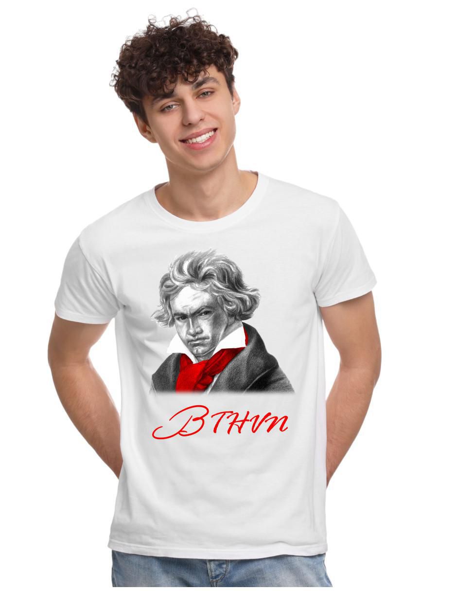 Playera Ludwig Van Beethoven cuello redondo para hombre Playera Ludwig Van Beethoven cuello redondo para hombre