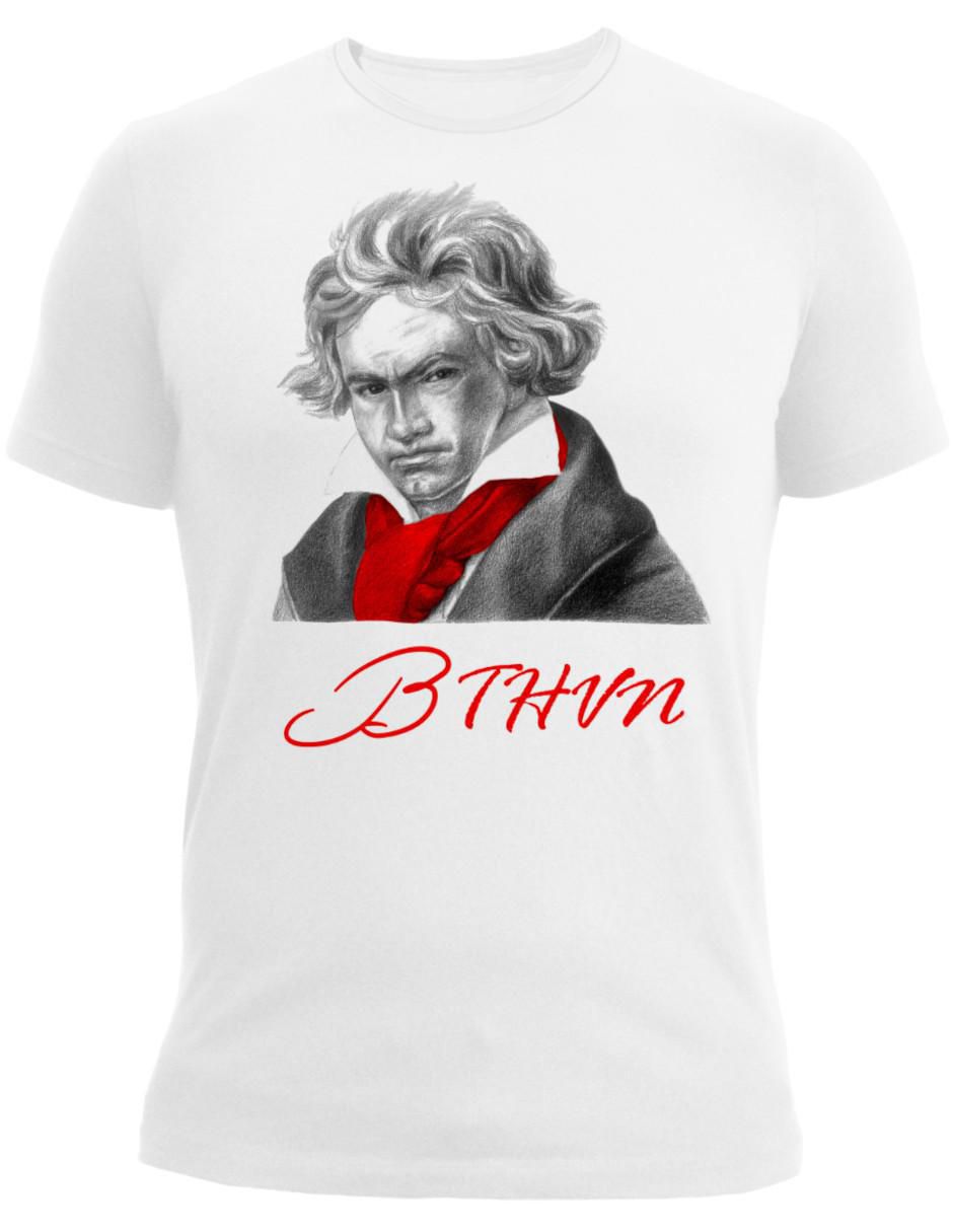 Playera Ludwig Van Beethoven cuello redondo unisex 4