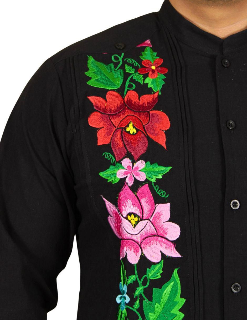 Guayabera manga larga para hombre