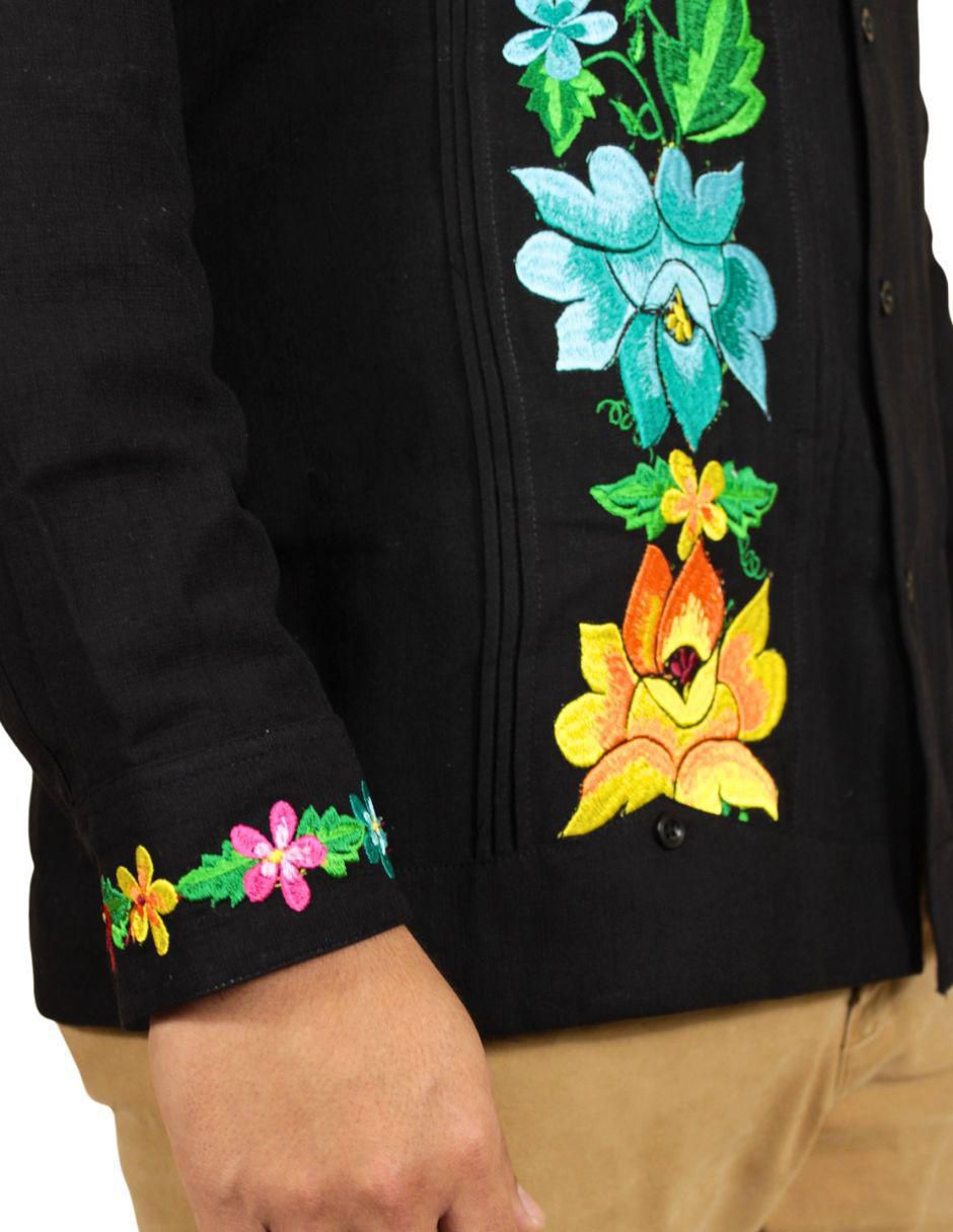 Guayabera manga larga para hombre