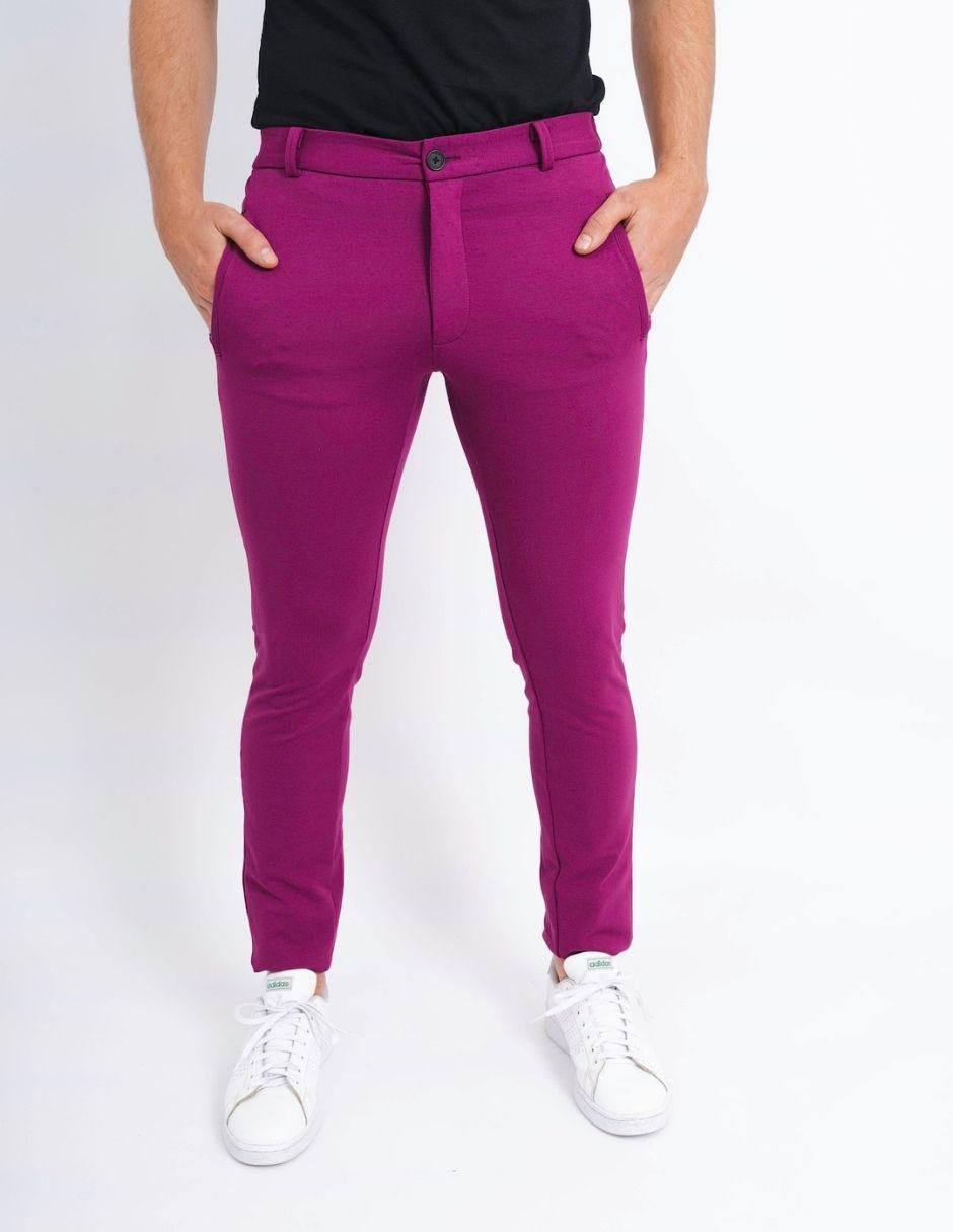 Pantalón business casual jogger regular para hombre