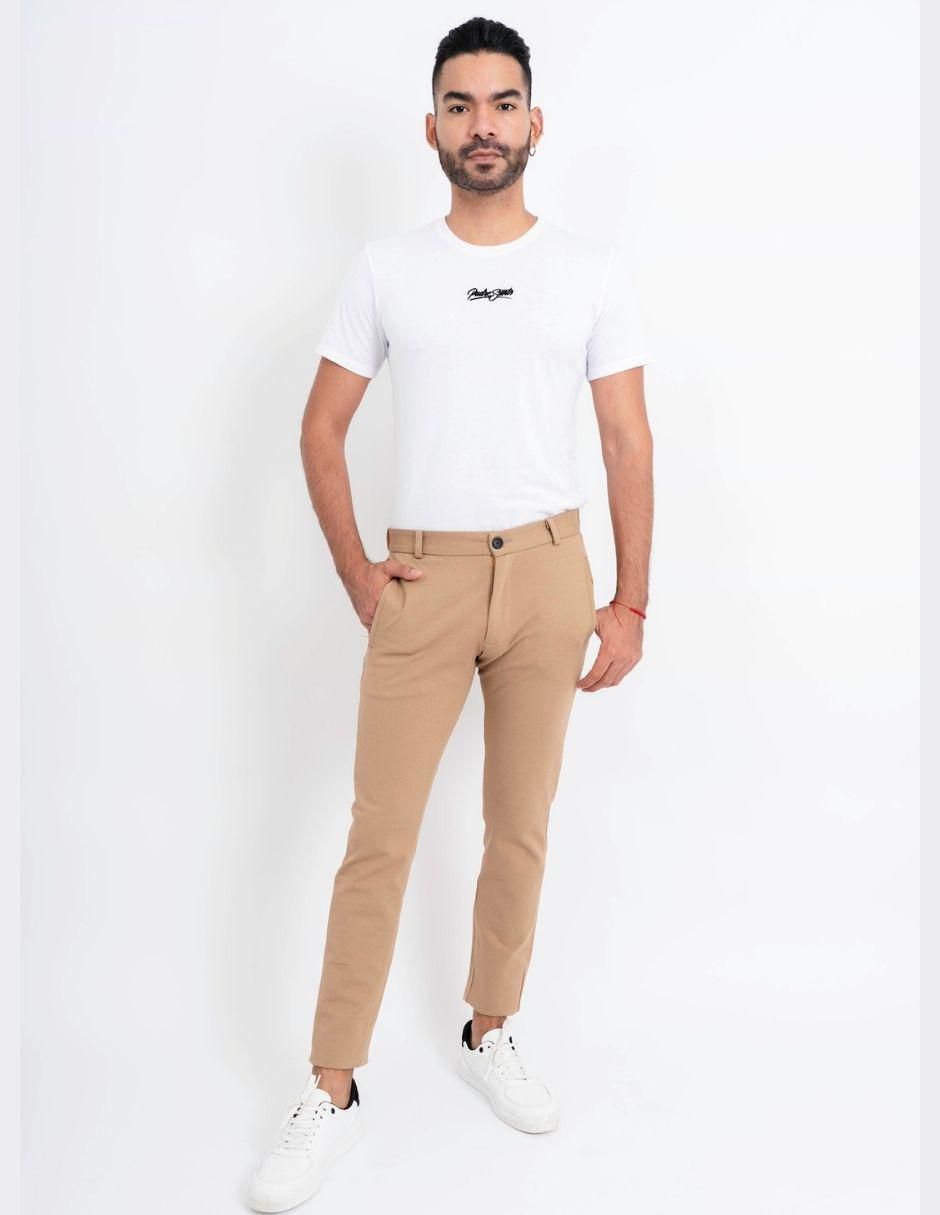 Pantalón business casual jogger regular para hombre 4