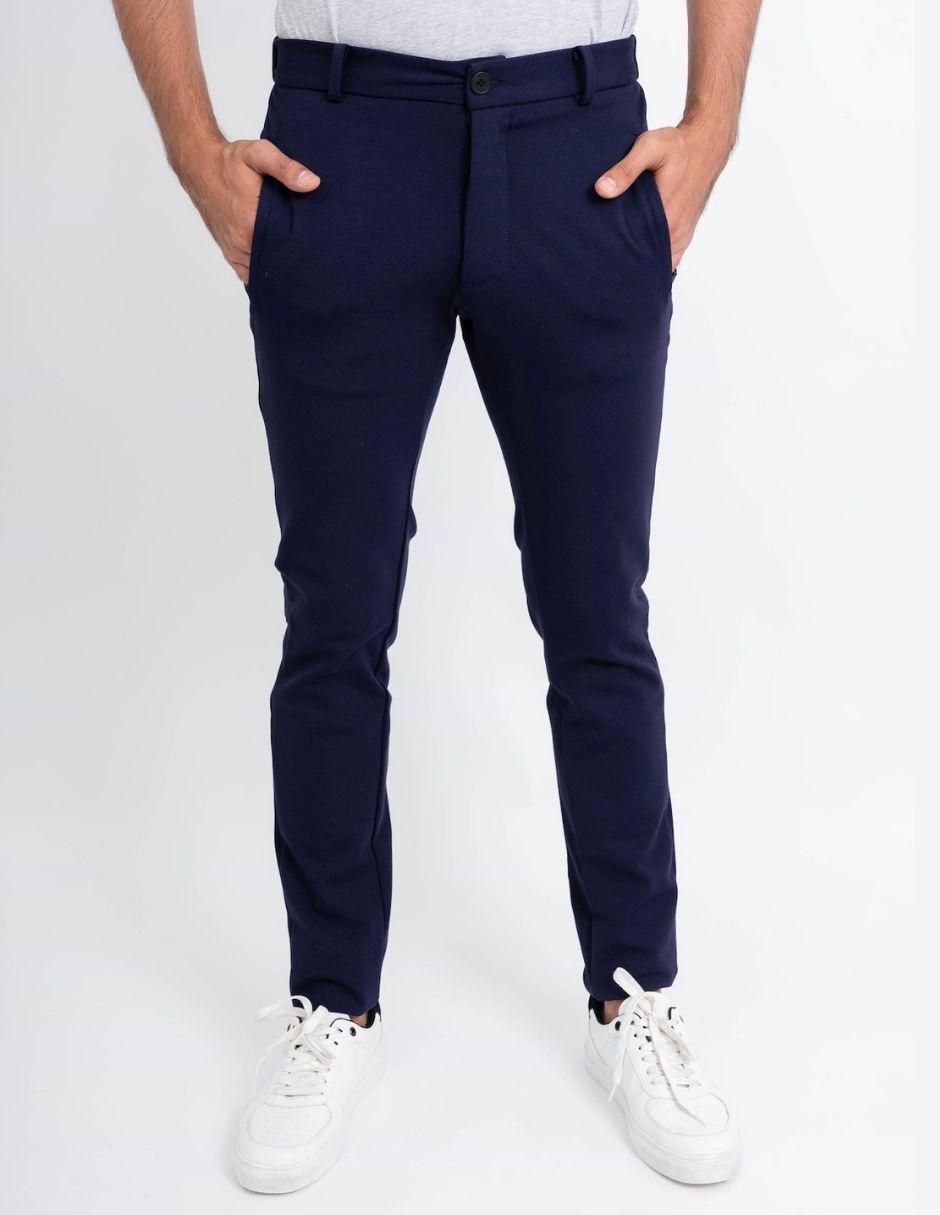 Pantalón business casual jogger regular para hombre