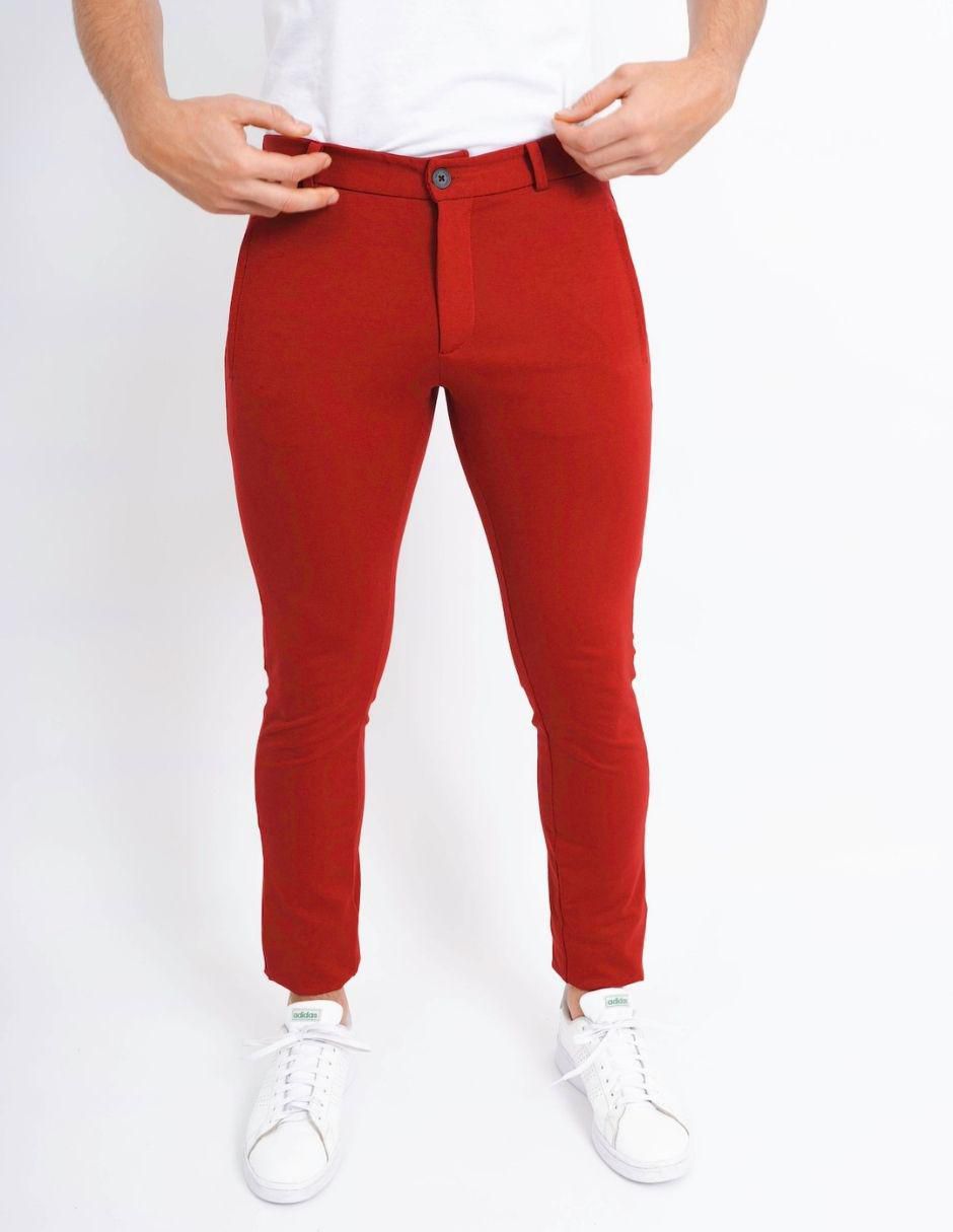 Pantalón business casual jogger regular para hombre