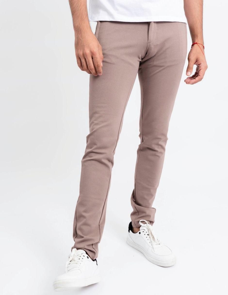 Pantalón business casual jogger regular para hombre