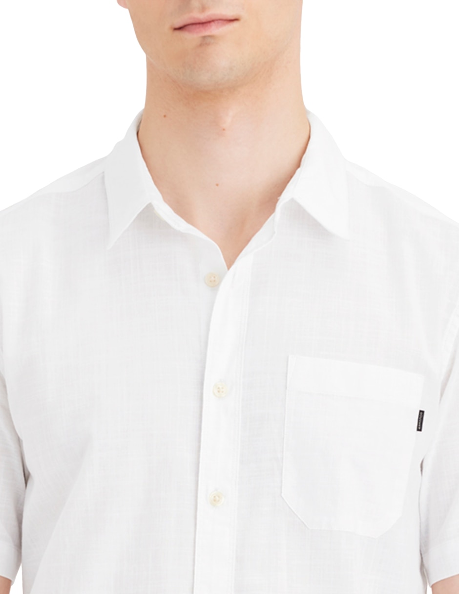 Camisa casual de algodón manga corta para hombre 4