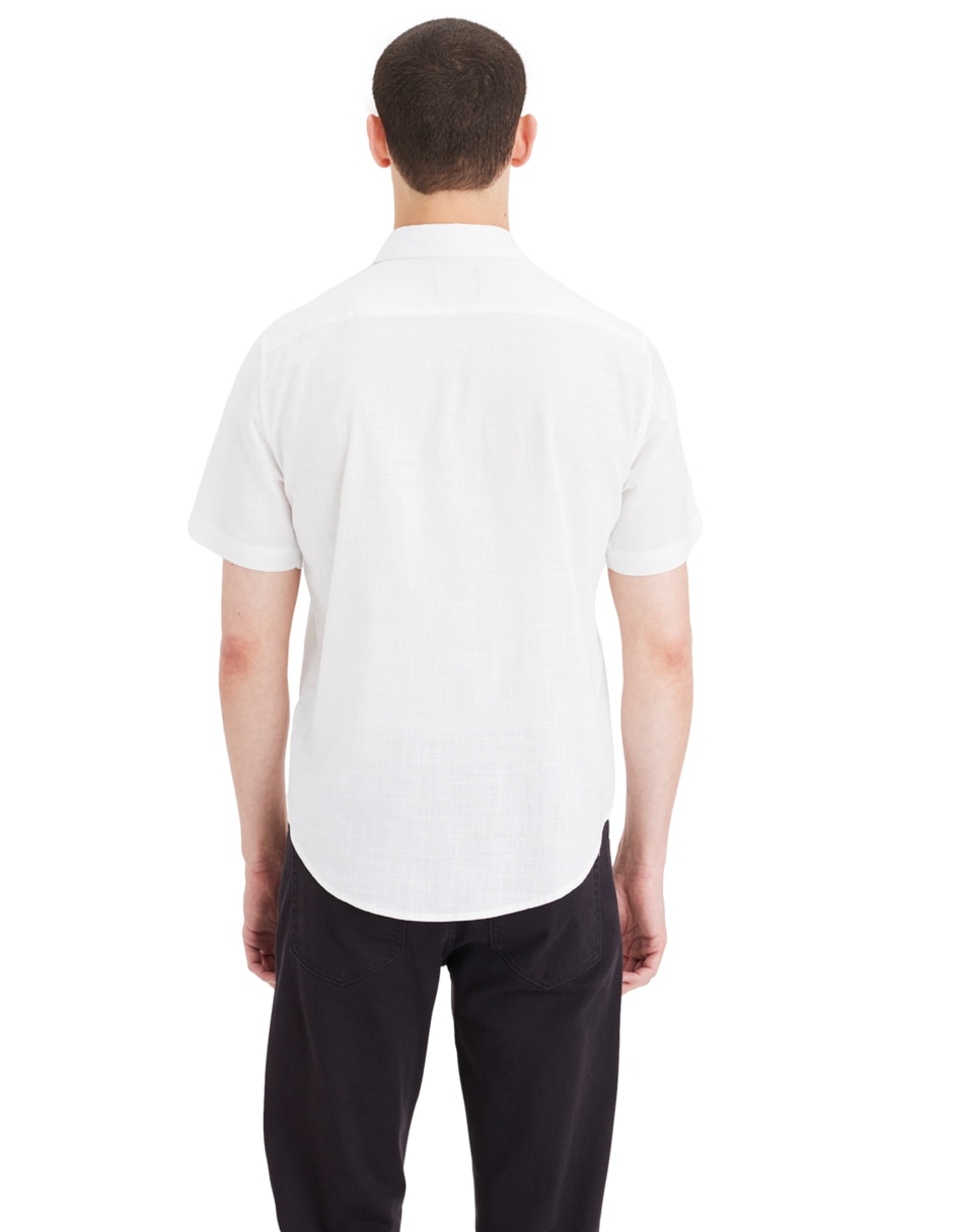 Camisa casual de algodón manga corta para hombre 3