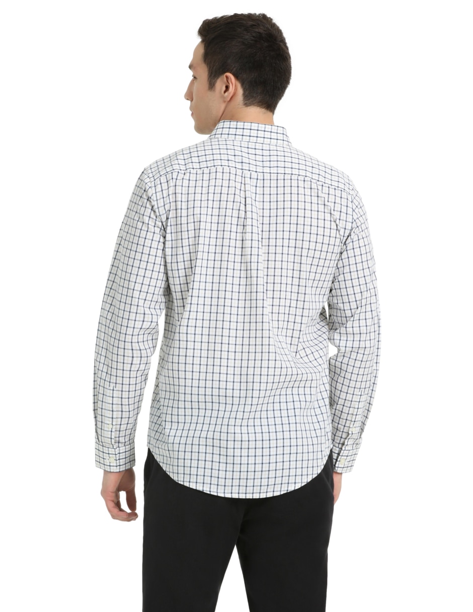 Camisa de vestir Dockers de algodón manga larga para hombre