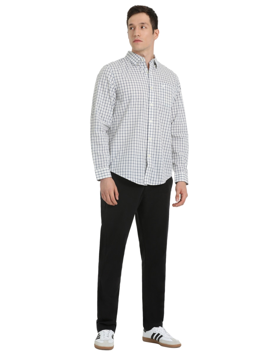 Camisa de vestir Dockers de algodón manga larga para hombre