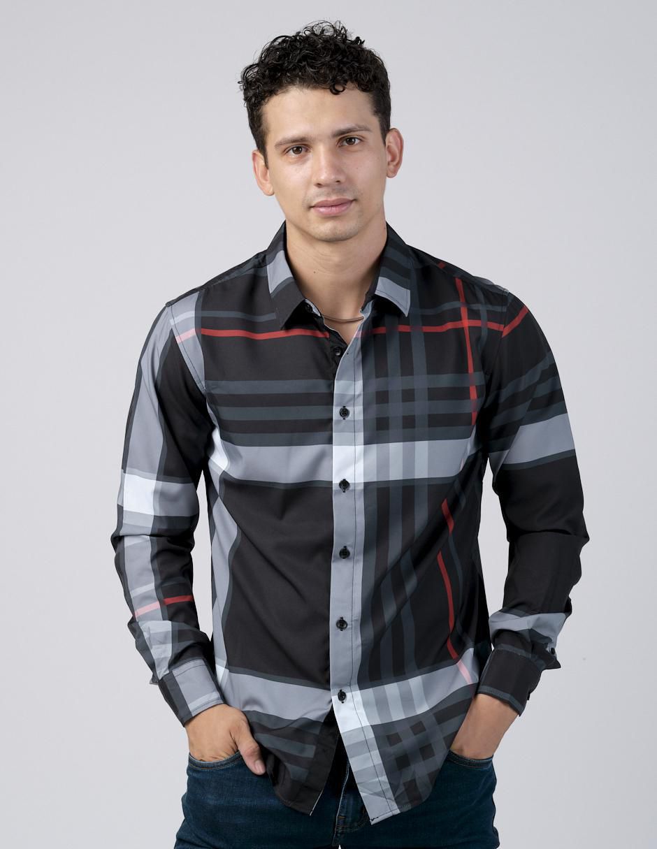 Camisa casual manga larga para hombre Camisa casual manga larga para hombre
