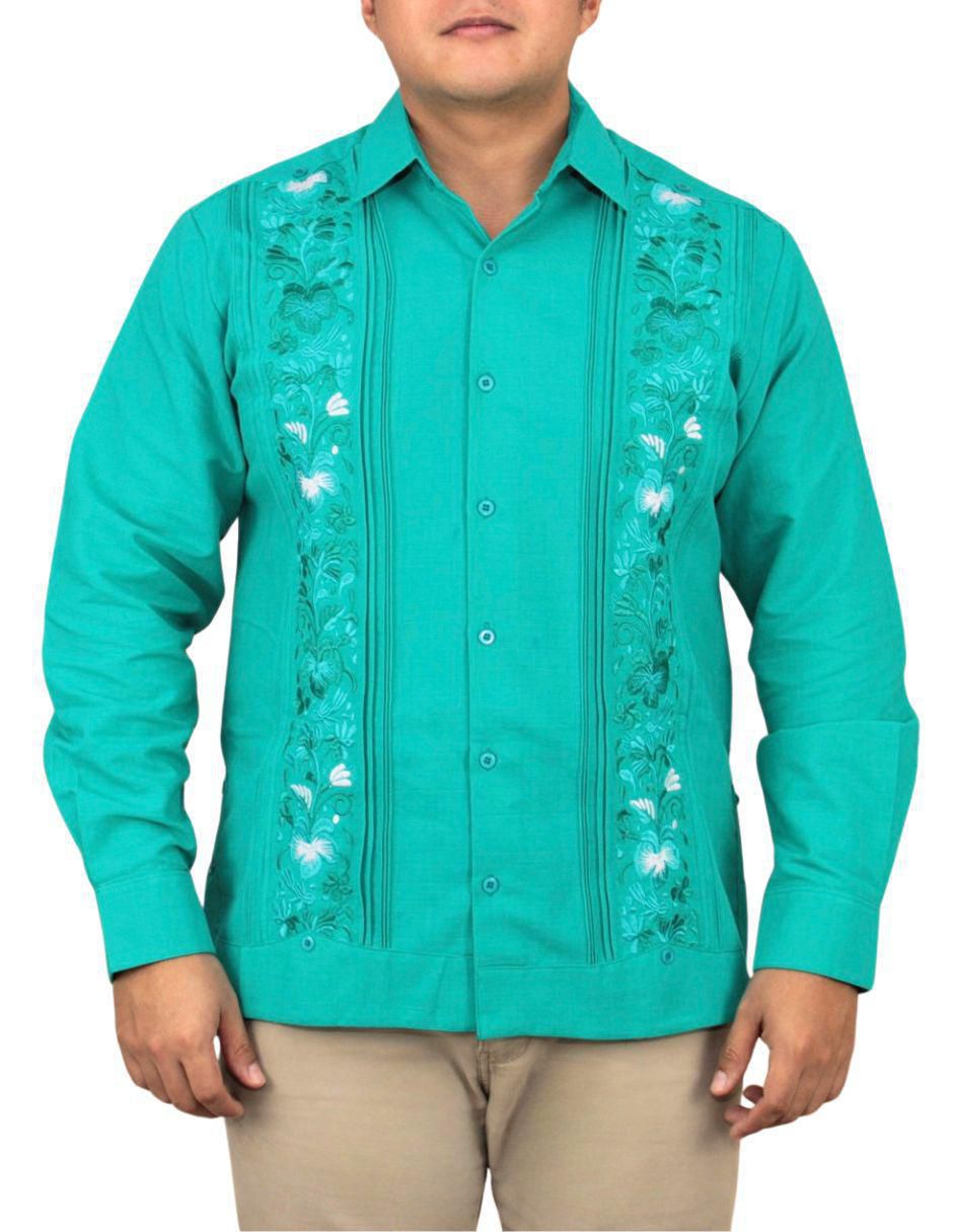 Guayabera manga larga para hombre Guayabera manga larga para hombre