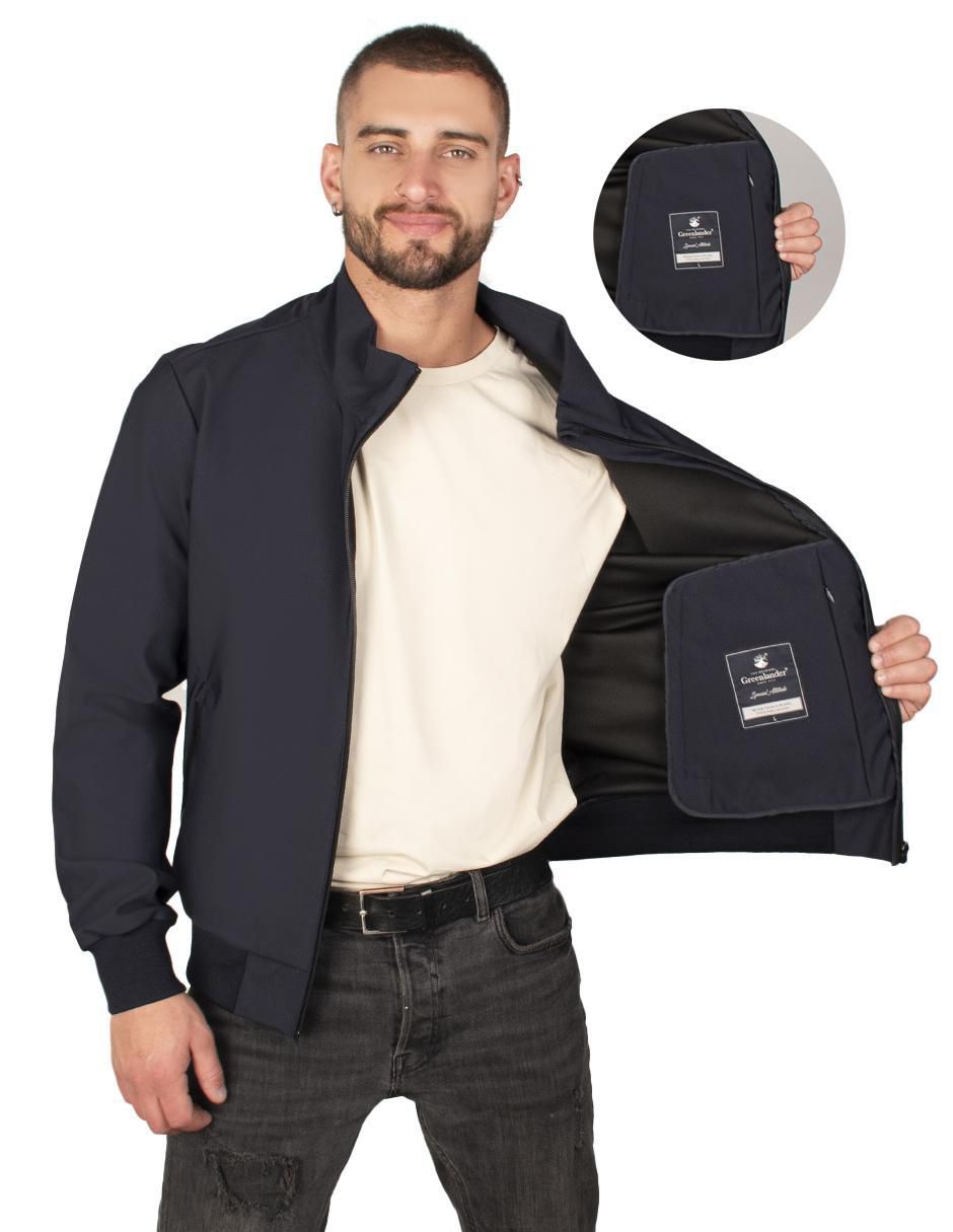 Chamarra casual Greenlander con bolsillos para hombre