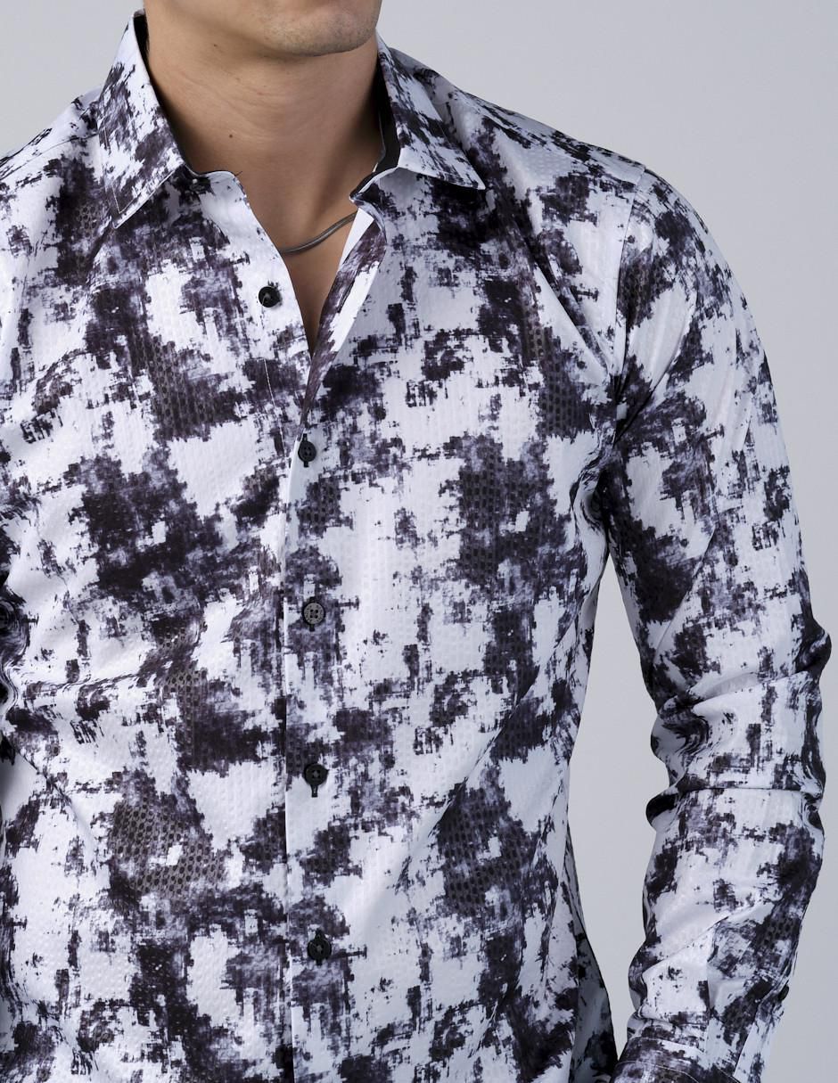 Camisa casual manga larga para hombre