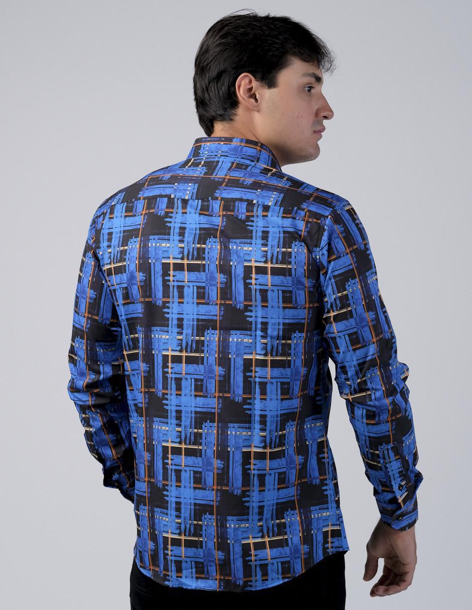 Camisa casual manga larga para hombre 3