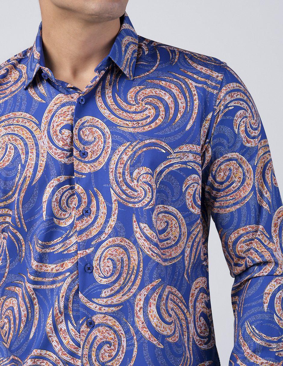 Camisa casual manga larga para hombre 2