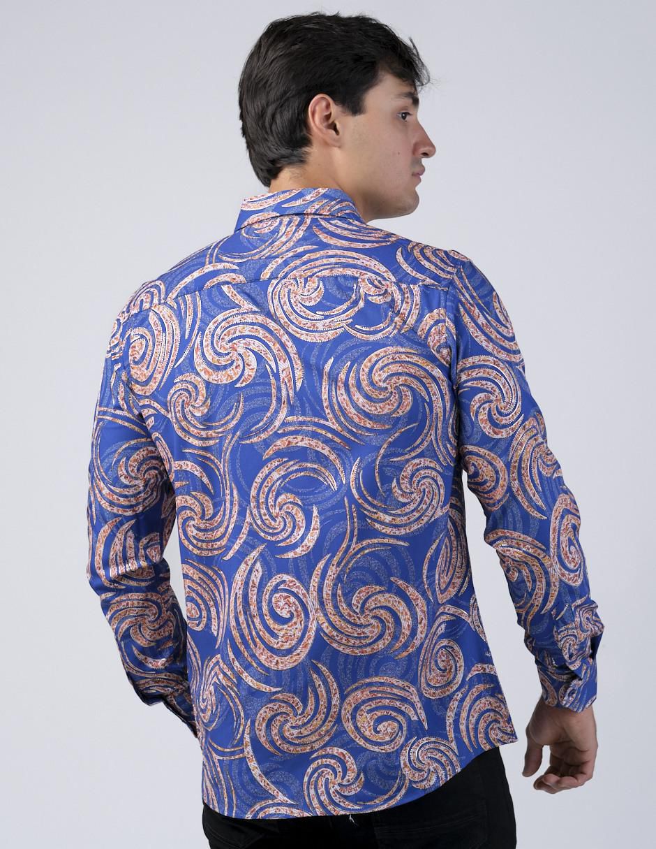 Camisa casual manga larga para hombre 3