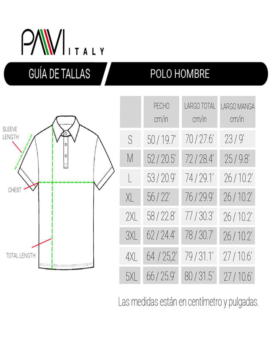 Playera tipo polo Pavi Italy para hombre